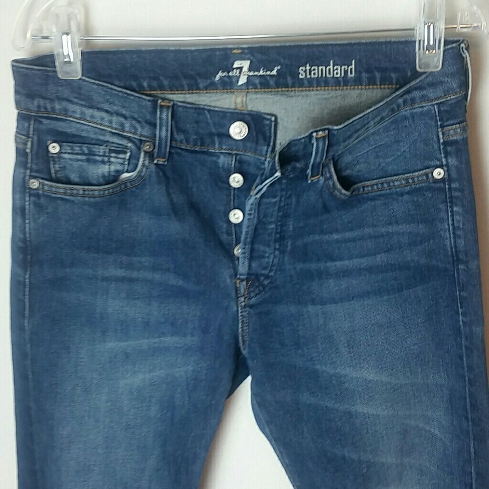 7 For All Mankind Standard Button Fly Jeans B7